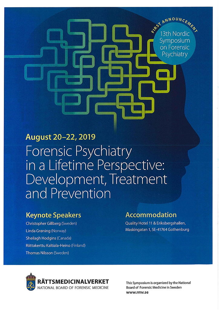 13th Nordic Symposium on Forensic Psychiatry – First Announcement